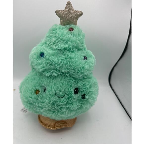 FAO Schwarz plush Christmas Tree green pastel Glow Brights lights music 13" - Picture 1 of 5